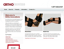 Tablet Screenshot of orthoinnovations.com